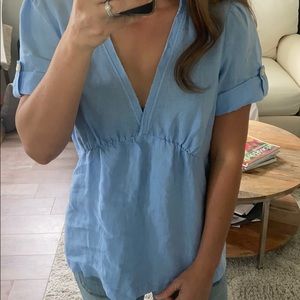 Banana Republic V-neck Flowy Blouse